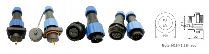 SD16 Series connectors