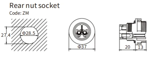 LD28 Series Aviation Connector 2