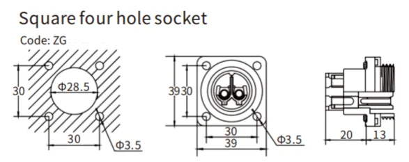 LD28 Series Aviation Connector 4