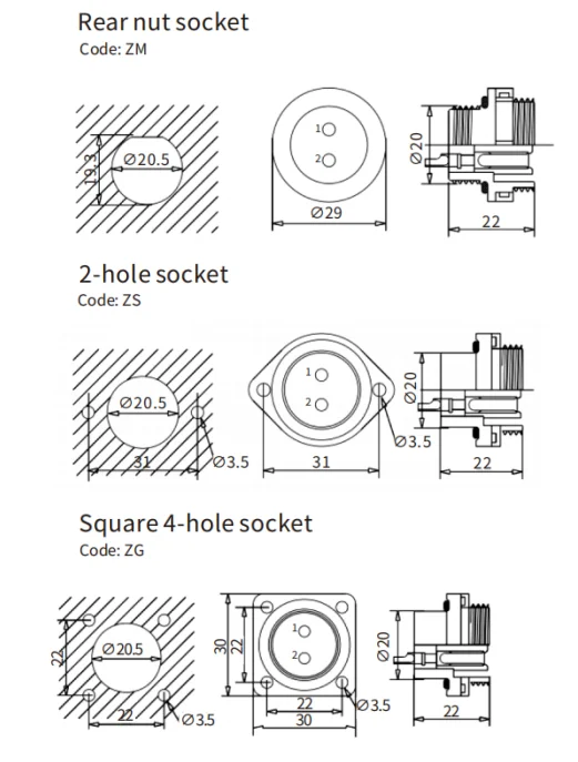SD20 Series Aviation Connector 2