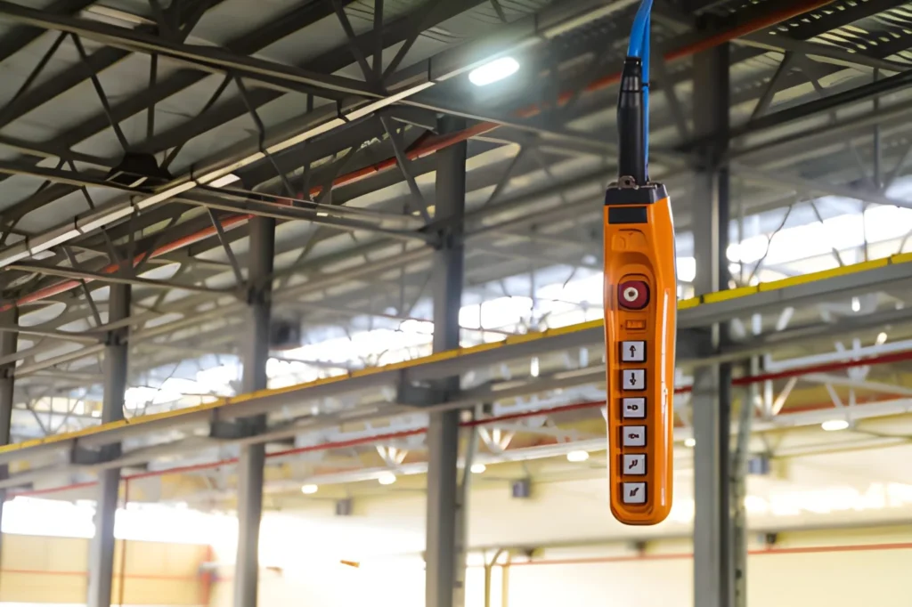 4 Way Push Button Pendant Control Station with IP65 Waterproof Rating