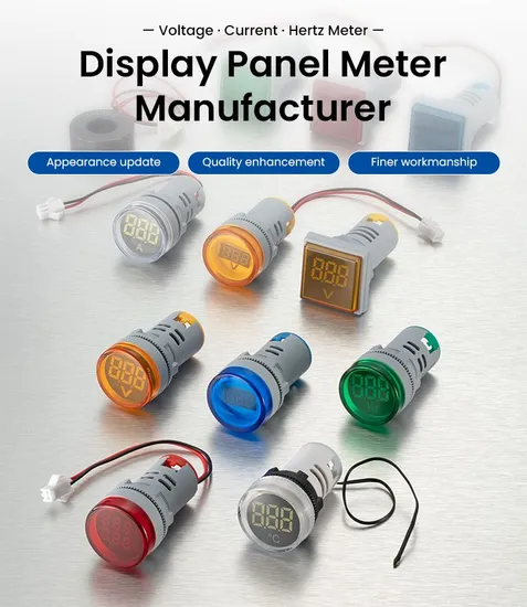 Three Phases 22mm Digital Meter Voltmeter Ammeter Voltage Current Frequency Meter (6)