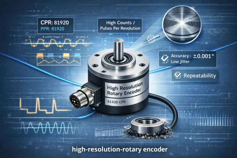 High Resolution Rotary Encoder Up to 50000 PPR Ultra Precision