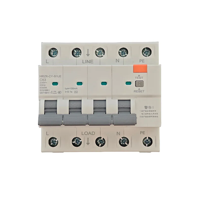 380V 4P Intelligent anti electric shock circuit breaker (2)