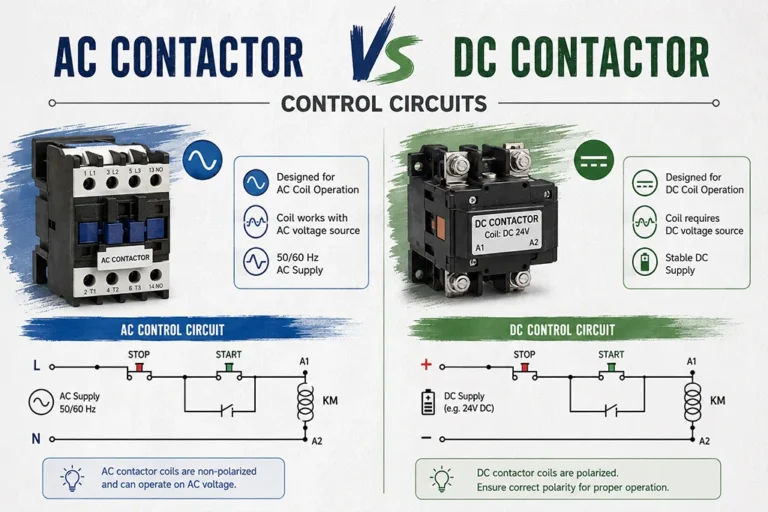 AC Contactor VS DC Contactor – Control Circuits