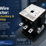 How to wire a contactor: power circuit, coil, auxiliary contacts, and overload relay wiring diagram