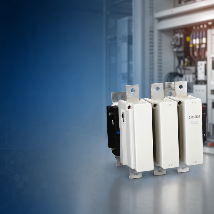 Industrial CJX2-F series AC contactor inside a control panel — diagnostic and repair cover image
