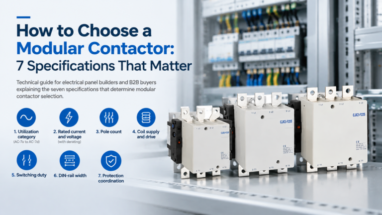 How to Choose a Modular Contactor: 7 Specifications That Matter