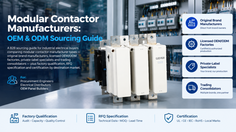 Modular Contactor Manufacturers: OEM & ODM Sourcing Guide (2026)