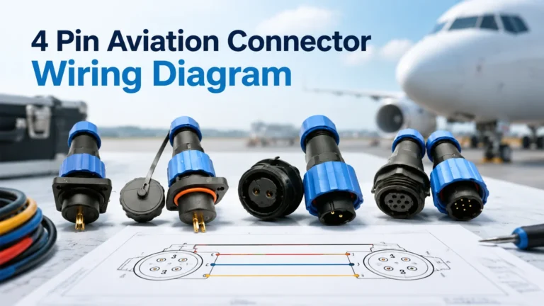 4 Pin Aviation Connector Wiring Diagram: Pinout, Shield and Grounding