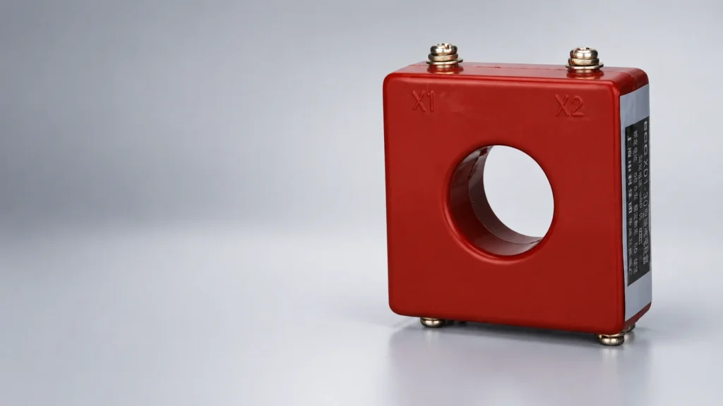 Current transformer polarity diagram with P1 P2 S1 S2 terminals and DC flick test