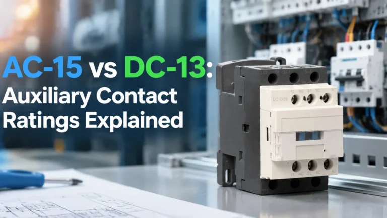 AC-15 vs DC-13: Auxiliary Contact Ratings Explained