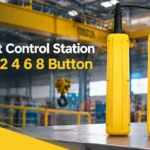 Pendant control station wiring layouts for 2, 4, 6 and 8 button stations