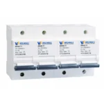 BRHB-T1 SPD backup protector, 4-pole, 230/400 V AC, 3 A, Iimp 15 kA, T1 companion fitted in series ahead of a Type 1 surge protector