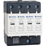 BRM7-40Y Type 2 surge protector in grey housing, 4-pole, 385 V AC, 20 kA In, 40 kA Imax, 1.8 kV Up, DIN rail mount