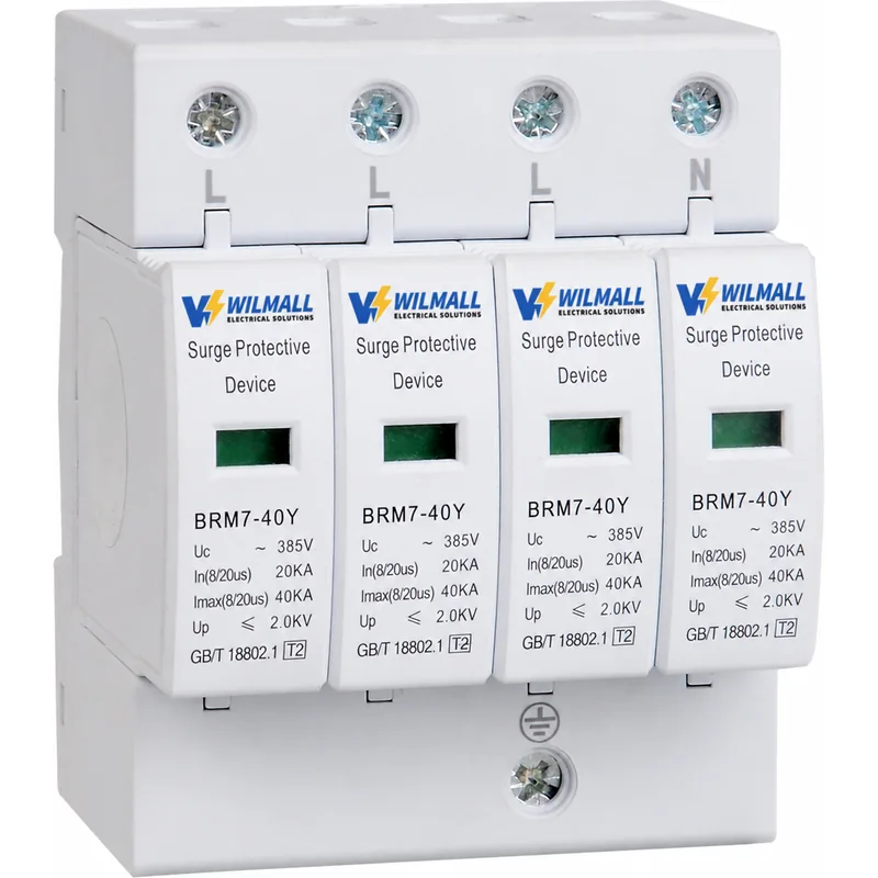 BRM7-40Y Type 2 Surge Protector 385V 40kA 4-Pole
