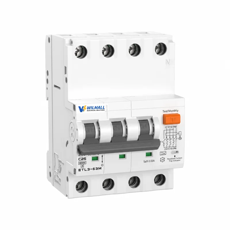 ETL3-63MH 6-63A Residual Current Circuit Breaker RCBO