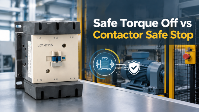 Safe Torque Off vs Contactor Safe Stop: Choosing the Architecture