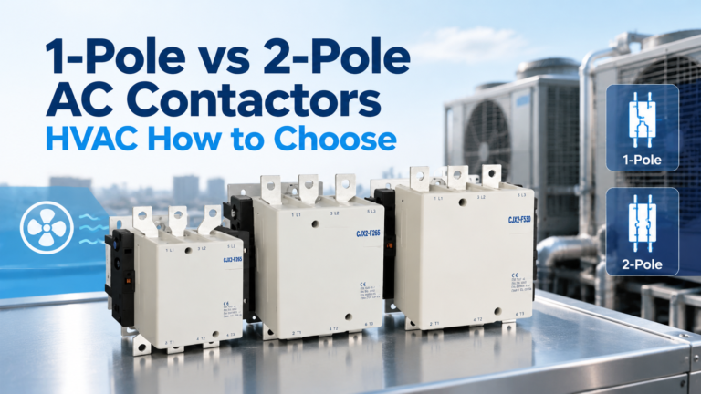 1-Pole vs 2-Pole AC Contactors (HVAC): How to Choose